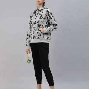 Chándal de Forro Polar con Capucha para Mujer, 100% Algodón, Corte Regular, Nuevo Estilo, Estampado Informal, Venta al por Mayor - Product Image 6