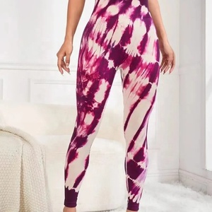 Pantalones de Yoga para mujer, mallas multicolores de talla grande, deporte, Fitness, logotipo personalizado, mallas de gimnasio, cintura alta, entrenamiento, Yoga, mallas de moda - Product Image 4