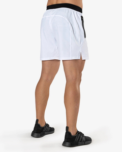 <b>Men's</b> 7 Inch High Waist Corduroy 100% Cotton Gym Running <b>Shorts</b> Double-Layer Drawstring Closure Mesh Lined Solid Pattern - Product Image 2