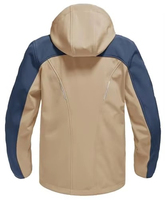 Chaqueta Softshell con Capucha para Hombre, Nueva Colección, con Forro Polar, Logotipo Frontal, Resistente al Viento, Impermeable y Transpirable