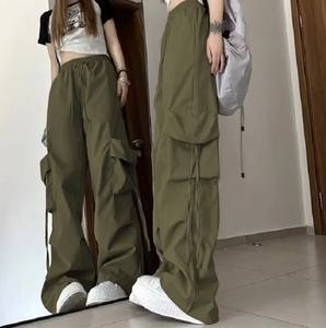 Casual Stylish Multi-Pockets Woman Trousers Custom Design Oversized Cargo Pants Women 100% Cotton Lightweight Cargo Jogger - Product Image 6