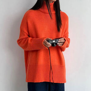 Suéter de Punto con Cuello Redondo, Casual, para Mujer, Otoño Invierno, para Ir al Trabajo, con Patrón Geométrico, Manga Larga, Antiarrugas, para Exteriores - Product Image 5