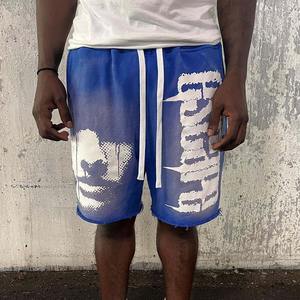 Pantalones Cortos Deportivos de Verano para Hombre, Personalizados, de Alta Calidad, con Estampado Acid Wash, Holgados, Transpirables, con Cordón Ajustable, 100% Algodón, de Secado Rápido - Product Image 5