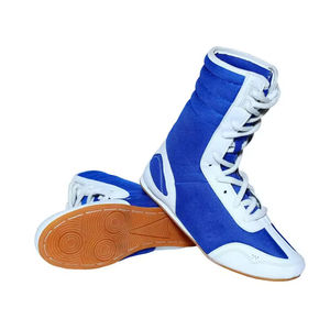 Chaussures de boxe en maille de cuir de style long personnalisées de haute qualité nouveau Design pour la lutte et le coup de pied de boxe Logo personnalisé - Product Image 5