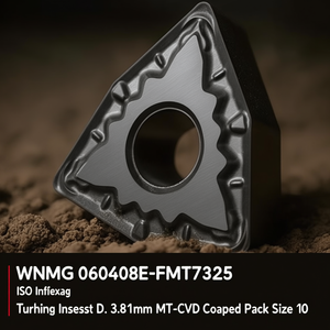 Inserto de Torneado Indexable WNMG 060408E-FMT7325 ISO, Diámetro 3.81mm, Recubrimiento MT-CVD, Paquete de 10 - Product Image 3