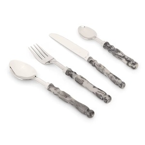 ชุดเครื่องใช้บนโต๊ะอาหารทำจากสแตนเลสชุดเครื่องใช้บนโต๊ะในครัวของโรงแรมชุดช้อนส้อมสำเร็จรูปชุบสีเงิน5ชิ้น - Product Image 4