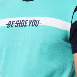 Camiseta de verano de nueva tendencia para hombre, ropa de calle elegante de manga corta, tela de punto de poliéster/algodón - Product Image 6