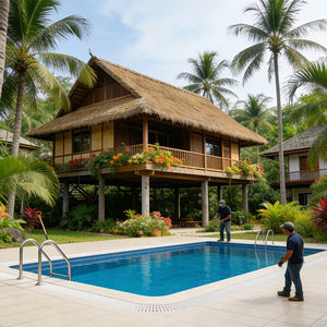 Grande piscine, piscine avec cascade, piscine en conteneur maritime, piscines de jardin, piscines en fibre de verre, piscine extérieure, grande piscine - Product Image 1