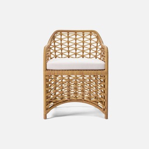 เก้าอี้รับประทานอาหารทำจากหวายธรรมชาติทำด้วยมือที่นั่งหวายสำหรับคาเฟ่ร้านอาหารบ้านสวนเฟอร์นิเจอร์และการพักผ่อนที่ผลิตในเวียดนาม - Product Image 2