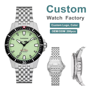 OEM ODM Custom Mechanical Watch Miyota 9039 <b>Automatic</b> 20ATM Diver Sport Style Green Dial 42mm 316L Stainless Steel <b>Wristwatch</b> - Product Image 1