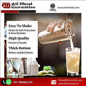 Fabricante de bebidas de barra de acero inoxidable personalizable herramienta de metal esencial para barras de casa - Product Image 3