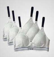 Conjunto de Brasier y Braguita de Algodón Orgánico para Mujer con Certificación GOTS, Natural, Cómodo, Libre de Químicos, MOQ Bajo, Personalización de Logotipo, Hecho en Vietnam