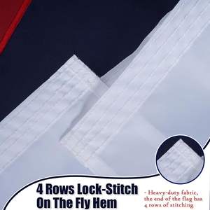 Drapeau chrétien 2x3 pieds en polyester, mât en aluminium robuste pour l'extérieur, chrétianisme, Pâques, croix, Jésus, 2 œillets en laiton - Product Image 5