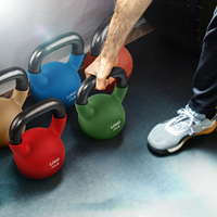 Kettlebell en néoprène durable et compact avec logo personnalisé pour la salle de sport à domicile, design doux au toucher