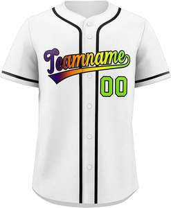 Camiseta de béisbol de poliéster de la mejor calidad, camisetas deportivas Hipster, logotipo personalizado y nombre y número de equipo impreso para hombres y mujeres - Product Image 5