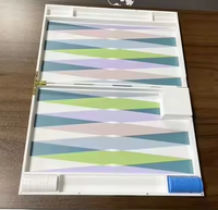 Jeu de backgammon de voyage de luxe en acrylique fait main sur mesure, en lucite, vente en gros, pour enfants