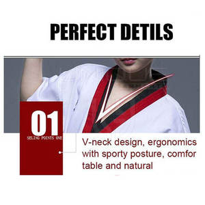 Ropa deportiva Kimono Jiu Jitsu uniforme entrenamiento Taekwondo uniforme tamaño adulto Taekwondo uniforme en bajo Moq - Product Image 3
