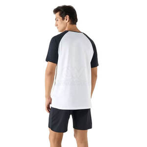 Conjunto de Camiseta y Pantalones Cortos de Poliéster/Algodón para Hombre, Corte Ajustado, Manga Corta, Verano, Casual, Transpirable - Product Image 6