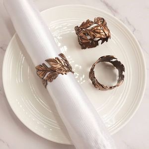 Royal Look Luxury Napkin Ring <b>Table</b> Decoration Dinnerware Centerpiece <b>Copper</b> Antique Finishing Handcrafted Standard Napkin Ring - Product Image 1