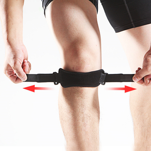 Support de rotule en néoprène unisexe de haute qualité, stabilisateur EVA rembourré, sangle de genou, logo personnalisé, vente en gros pour le fitness et la course à pied - Product Image 1