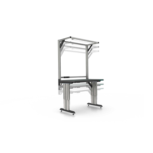 Postazione di montaggio I40, USB, unità di sollevamento SL 2430 EU 2, 1400 x 600mm - MASI-V-1400-600 - Product Image 1