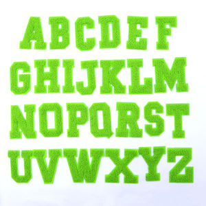 Patchs en Chenille brodés personnalisés de haute qualité en caoutchouc Durable lettre à repasser Logo dentelle en forme de fleur pour accessoires de chapeau à capuche - Product Image 4