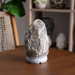 Lampe à sel solide écologique en forme d'arbre de style fleur 3D sculptée à la main Sel rose de l'Himalaya naturel Sachet emballé raffiné pour la maison - Product Image 3