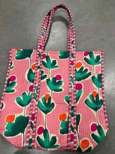 กระเป๋าผ้าฝ้ายทำด้วยมือใบใหญ่ลายดอกไม้สำหรับผู้หญิงเครื่องประดับแฟชั่นสำหรับฤดูร้อนของขวัญพิมพ์ลายดอกไม้ที่สวยงามสำหรับเธอ - Product Image 3