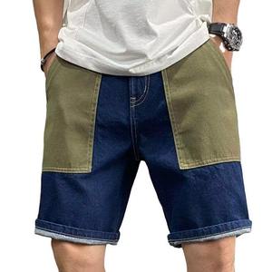 Shorts en jean vintage streetwear pour hommes, coupe ample, style décontracté, personnalisables, pour l'été, prix de gros - Product Image 4