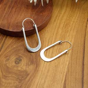 Bijoux modernes de style bohème Boucles d'oreilles circulaires originales en laiton Style ethnique tribal léger pour femmes - Product Image 4