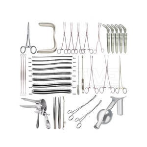 Portaagujas y curetas incluidos en el juego de ginecología para curetaje quirúrgico Procedimiento de ginecología juego de curetaje - Product Image 1