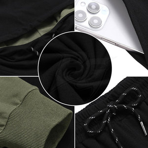 Conjunto Deportivo de Invierno para Hombre de Alta Calidad, con Capucha, Informal, Sólido, Cómodo, para Gimnasio, Entrenamiento, Fútbol, Actividades al Aire Libre - Product Image 6
