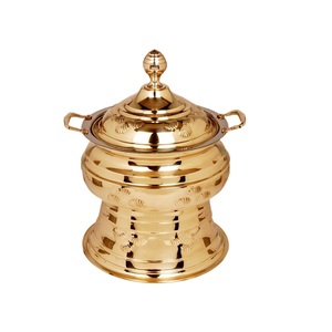 Gold Plated Food Warmer Buffet Serving <b>Dish</b> Gold Plated Food Warmer Serving <b>Chafing</b> <b>Dish</b> Buffet Serving <b>Chafing</b> <b>Dish</b> - Product Image 6