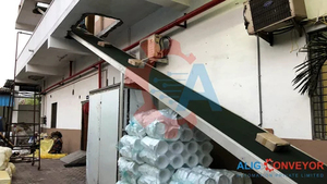 เครื่องลำเลียงแบบเอียงแนวอุตสาหกรรมวัสดุยางเหล็กทนทานรับประกัน1ปีสายพานลำเลียงของผู้ผลิต - Product Image 3