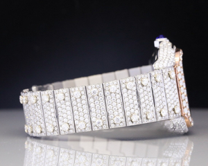 Nueva moda VVS Clarity Moissanite Diamond Watch estilo helado Movimiento ETA de lujo para regalar del proveedor del fabricante indio - Product Image 5