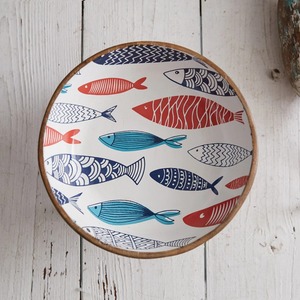 Bol à Poisson en Bois Poli de Style Campagne Écologique et Coloré - Product Image 2