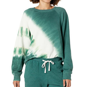 OEM diseño personalizado cuello redondo pulóver sudaderas de alta calidad de tela de algodón O-cuello sudadera de mujer de talla grande sudadera - Product Image 1