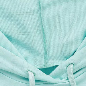 เสื้อฮู้ดเอวลอยสำหรับผู้หญิงเสื้อฮู้ดพิมพ์ลายสกรีนดีไซน์ตามขนาด - Product Image 6