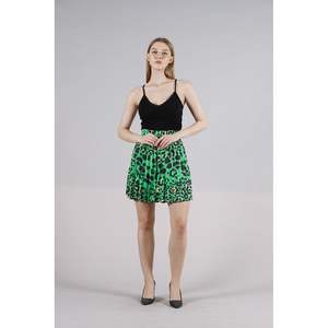 Jupe plissée en satin pour femme, longueur genou, tendance, en satin plissé, vente en gros - Product Image 6