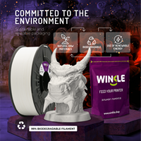 Filament WINKLE PLA PRO 1,75 mm 1 kg pour imprimante 3D FDM, résistance thermique supérieure 95°C HDT, fabrication européenne, tolérance 0,05 mm, facile à utiliser