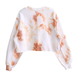 Logo personnalisé Streetwear Hoodies Haute Qualité Femmes Crop Goutte Épaule Femmes Sweatshirt pour Femme - Product Image 2