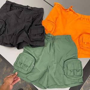 Pantalones Cortos Cargo para Hombre, Shorts de Poliéster de Gran Tamaño de Alta Calidad con Logotipo Personalizado y Bolsillo con Cremallera - Product Image 1