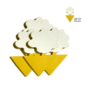 דו צדדי צהוב דביק פלסטיק דביק פירות פלסטיק דביק גינה & שליטה מקורה עם פטרת נמלה חזקה לנמלים & באגים - Product Image 2