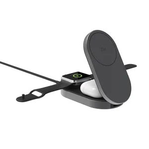Cargador Inalámbrico Quantum 3 en 1, Almacenamiento Inteligente y Organización, Gadgets Sostenibles - Product Image 6
