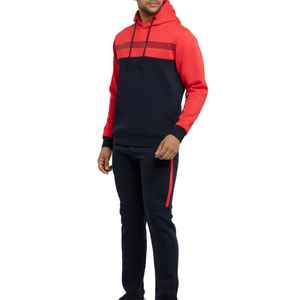 Venta al por mayor unisex chándal de neopreno pulóver en blanco liso chándal holgado de gran tamaño con capucha y pantalones de chándal conjunto chándal hombres - Product Image 4