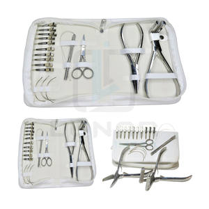 Pro Salon Love Hair Extension Tools Kit-finition polie argentée avec les meilleurs accessoires pour les extensions de cheveux - Product Image 1