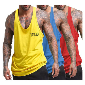 Débardeur pour homme en coton doux, idéal pour la gym, le fitness, à bas prix, imprimé sur mesure - Product Image 4