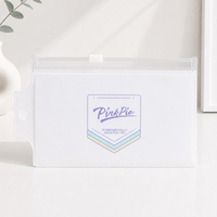 Sac à fermeture éclair en PVC transparent personnalisé avec logo, pochette de rangement pour cosmétiques et maquillage, fournisseur en gros, OEM ODM, emballage cadeau