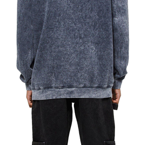 Nouveau sweat à capuche personnalisé poids lourd 100% coton délavé à l'acide pour motif imprimé et sweat à capuche surdimensionné pour hommes - Product Image 4