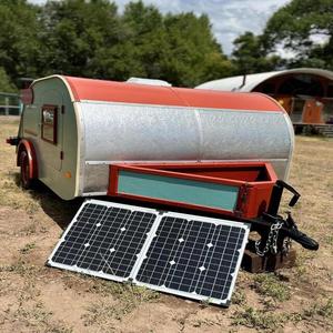 Lujo 4x4 Teardrop Camper Trailer RV Motorhome Off-Road Mini Caravan con cocina para acampar y viajar - Product Image 4